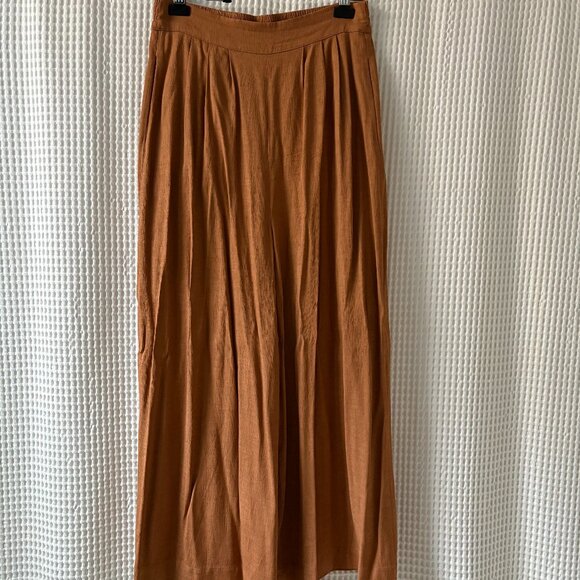 Vanessa Bruno Nunes Wide-Leg Trousers women's 42/XL in cinnamon quiet luxury - Picture 1 of 4